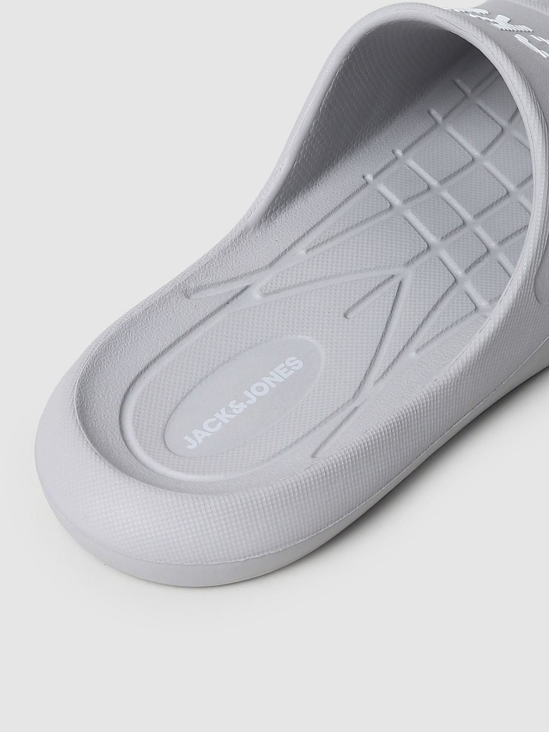 Grey Logo Print Sliders