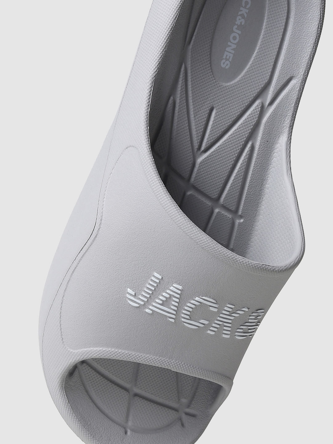 Grey Logo Print Sliders
