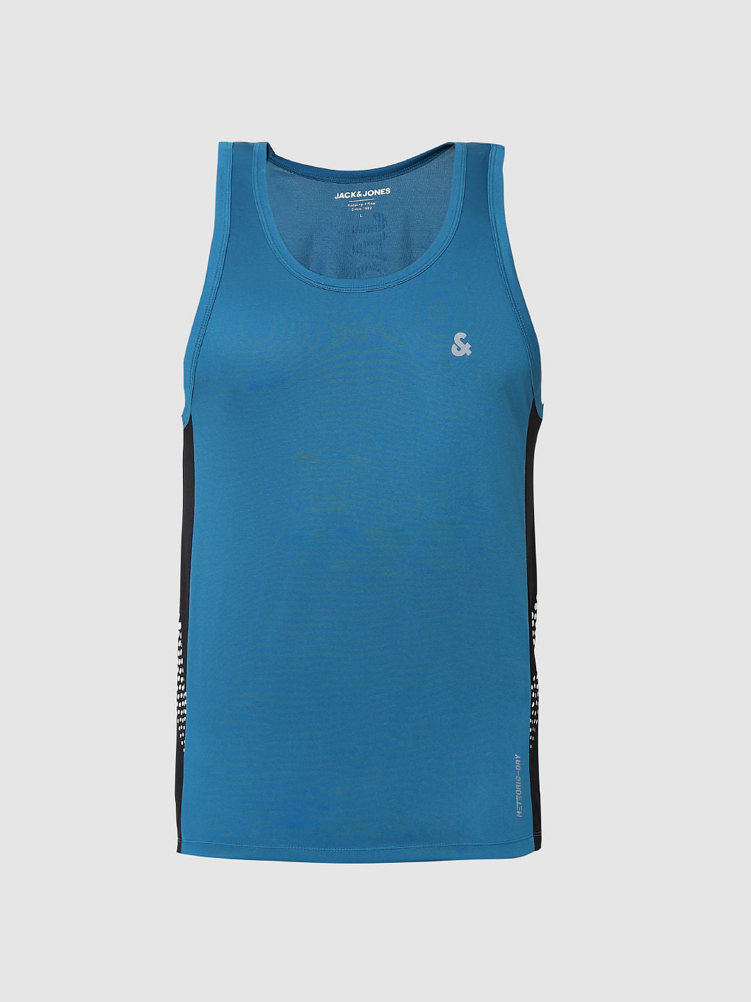 Blue Logo Print Vest