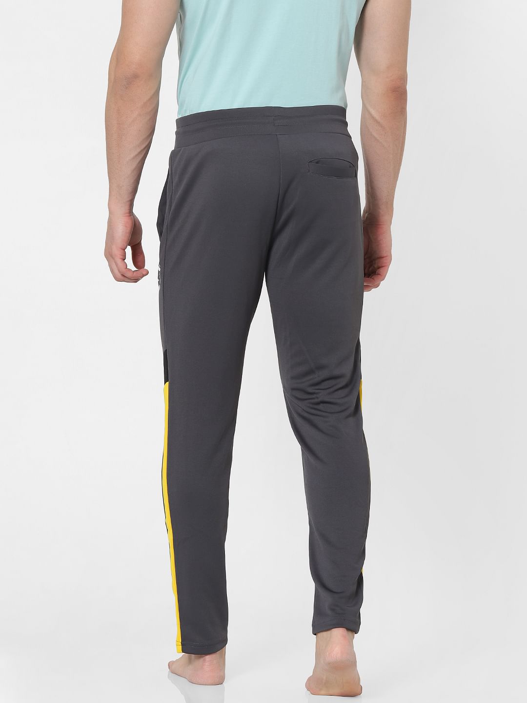 Grey Tape Detail Trackpants