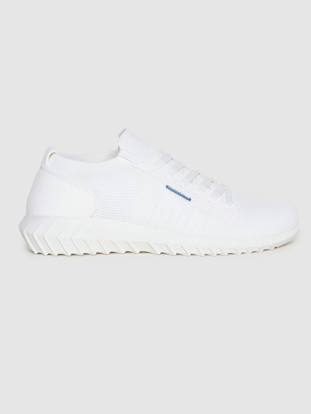 White Mesh Detail Sneakers