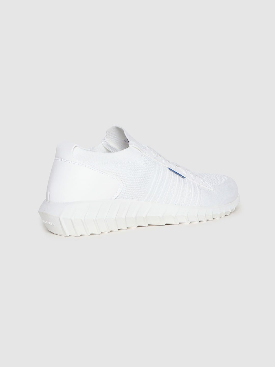 White Mesh Detail Sneakers