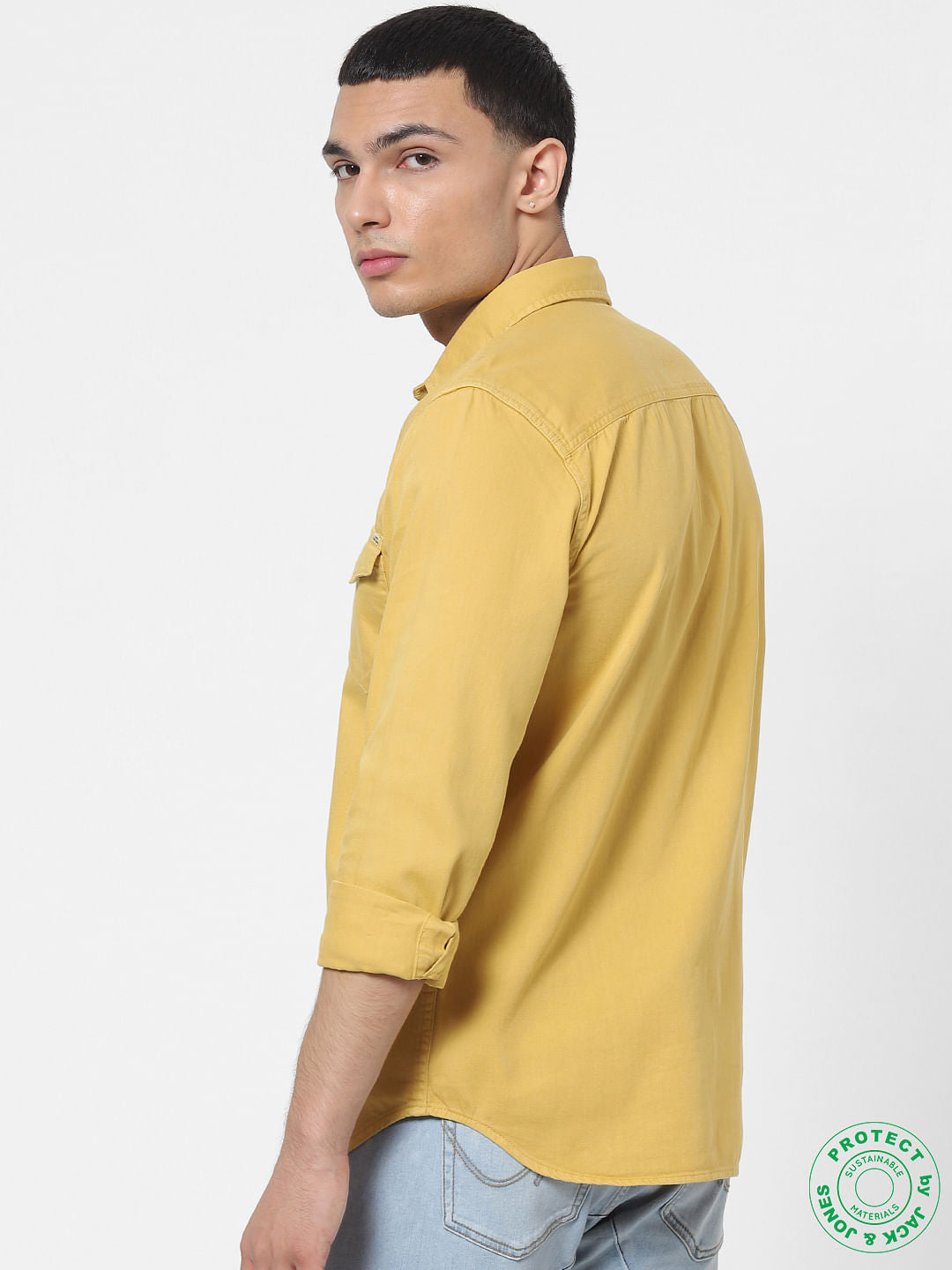 Yellow Full Sleeves Shirt