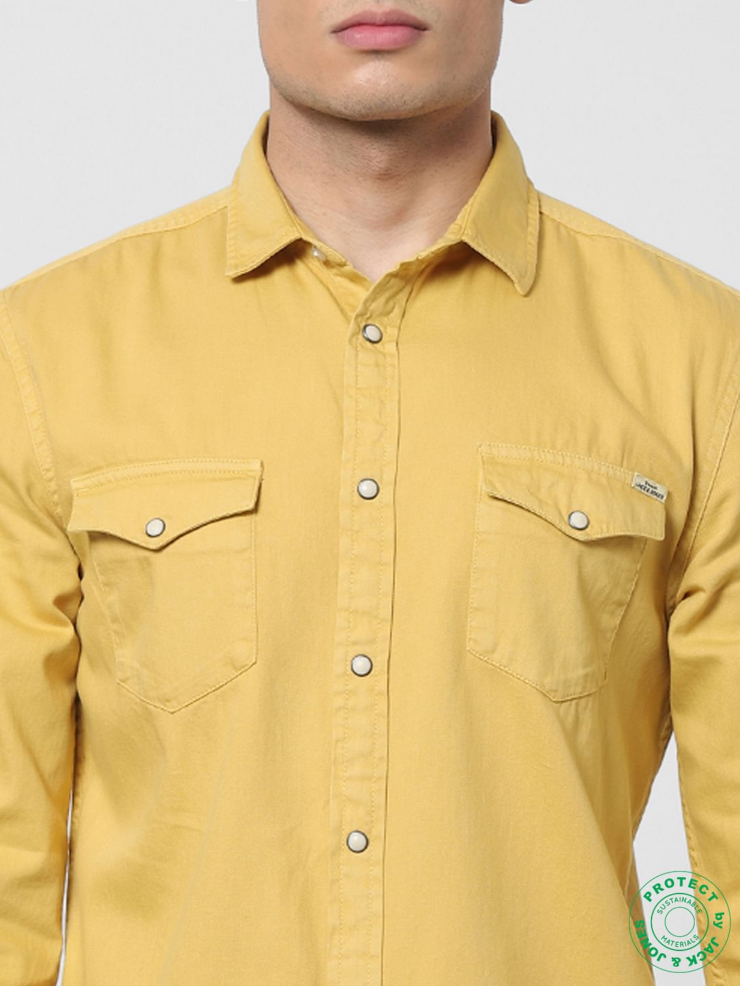 Yellow Full Sleeves Shirt