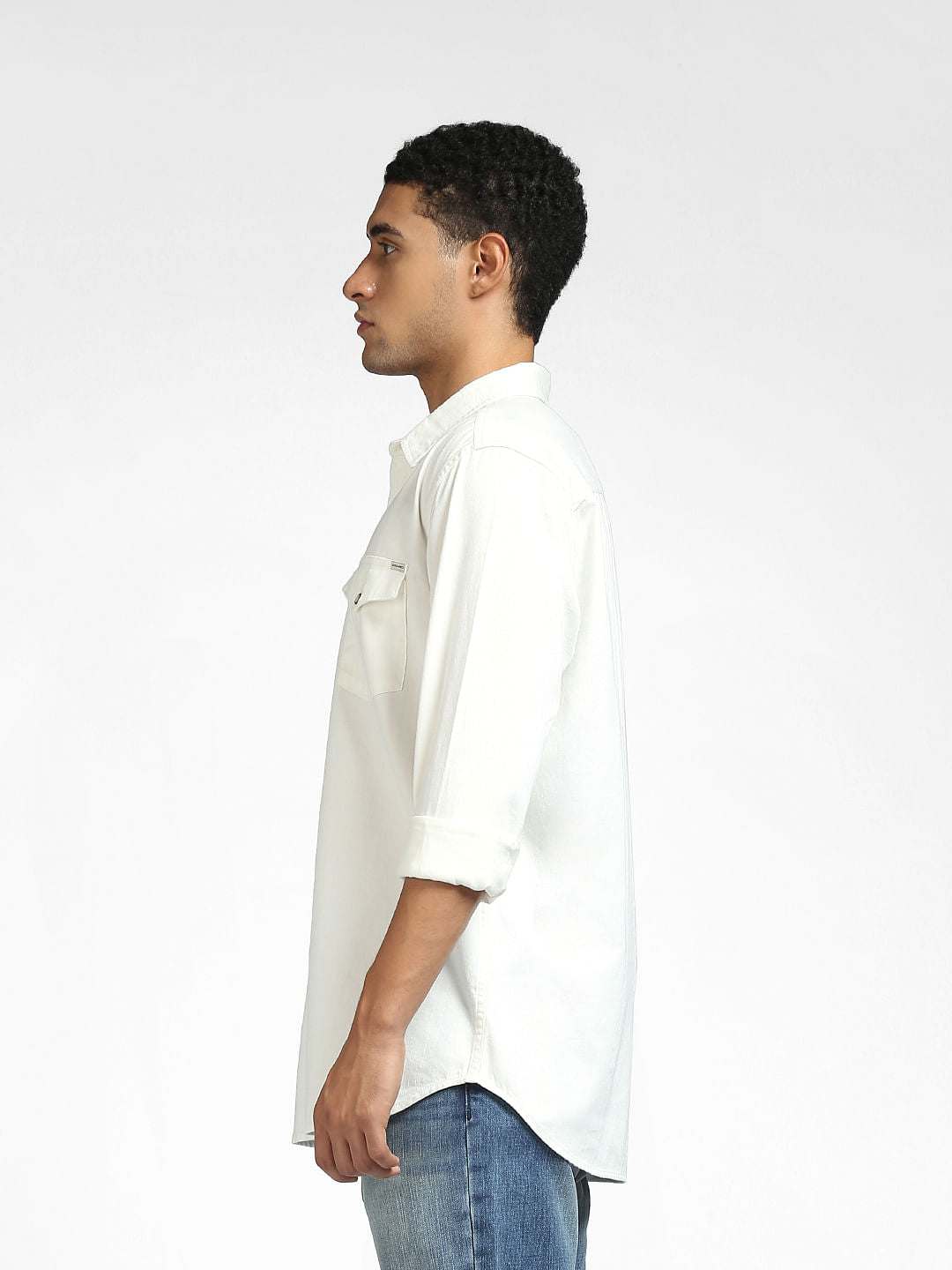 Off White Full Sleeves Shirt