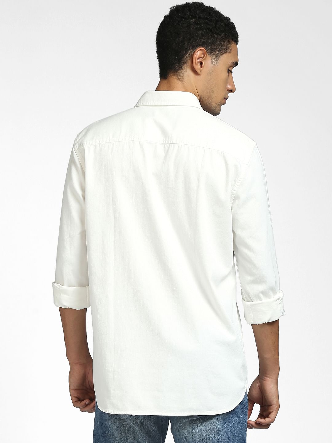 Off White Full Sleeves Shirt