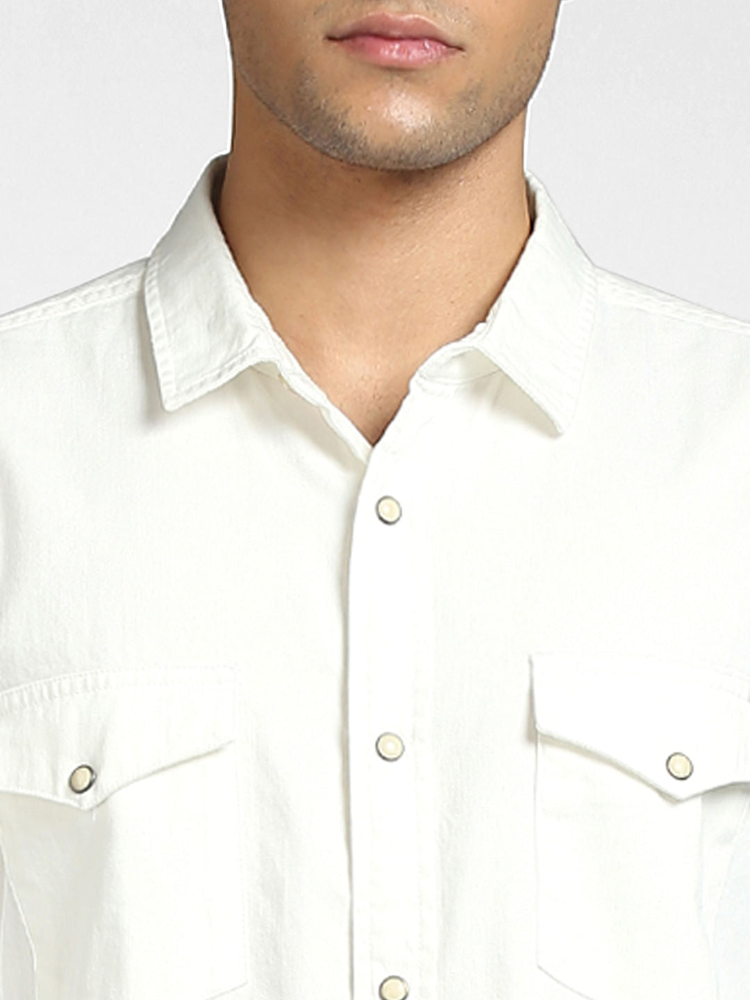 Off White Full Sleeves Shirt