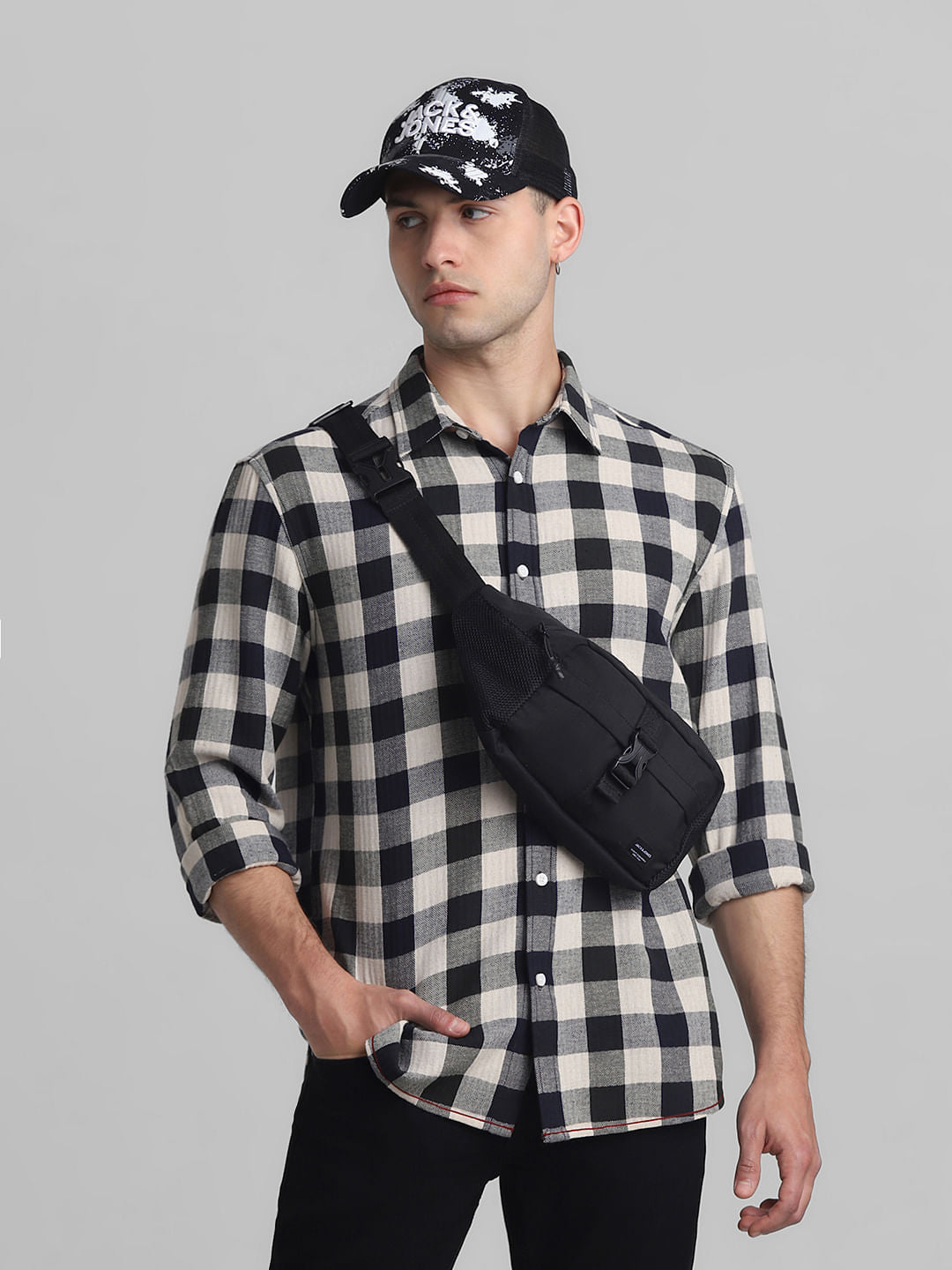 Brown Check Full Sleeves Shirt