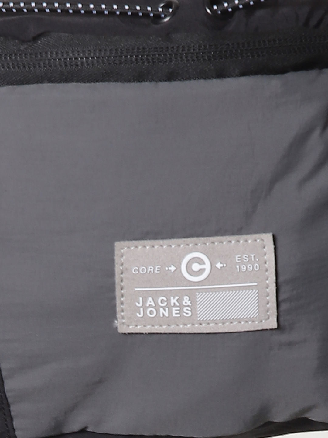 Black Logo Print Fanny Pack