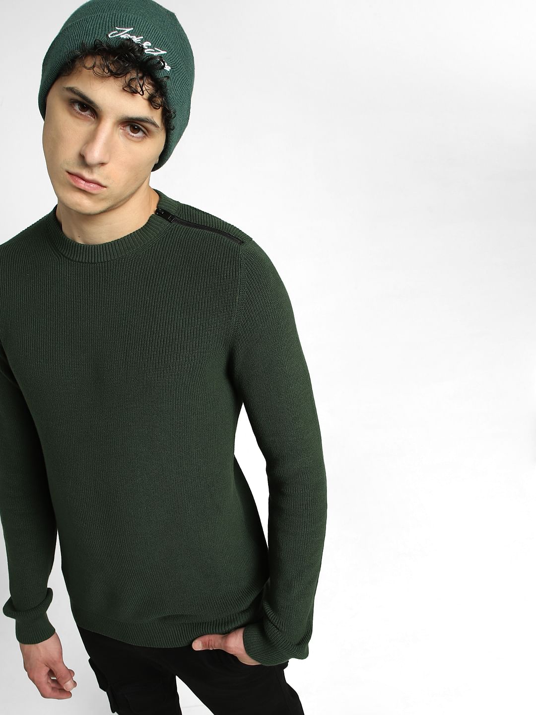 Green Knitted Sweater