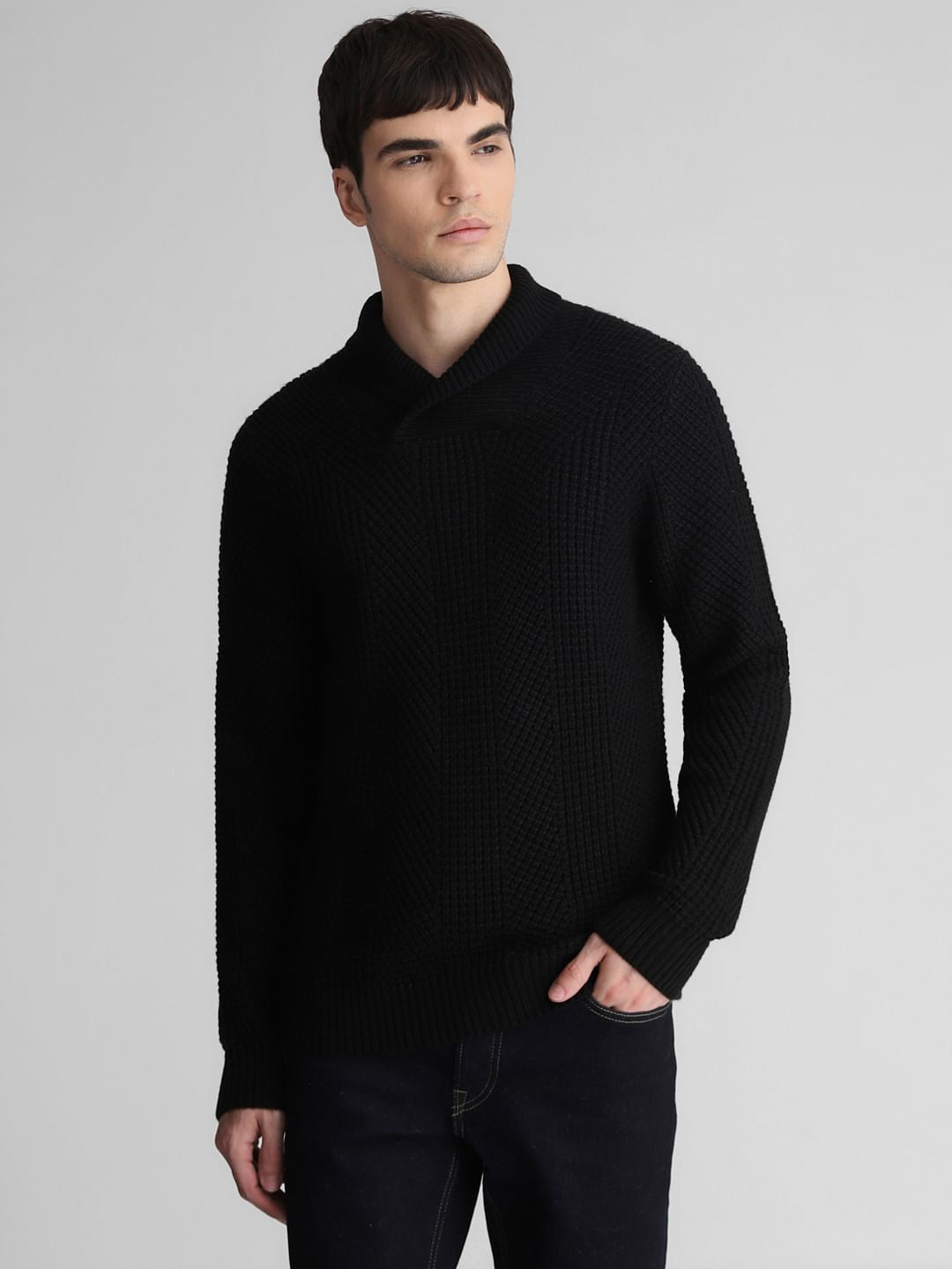 Black Knitted Sweater