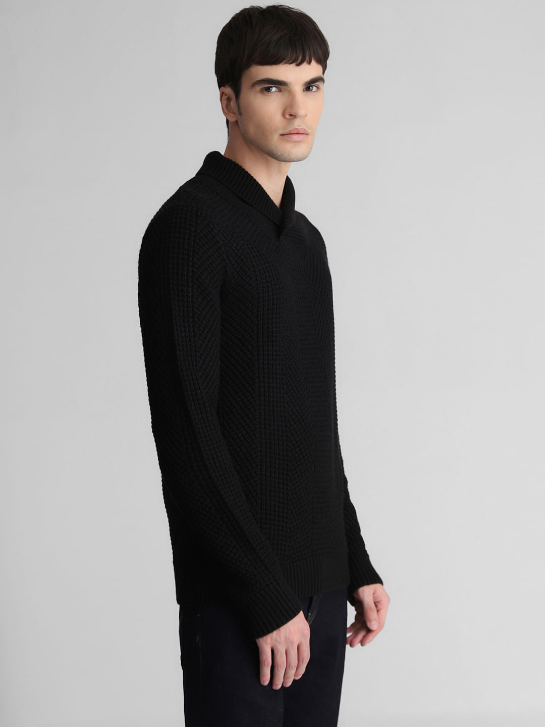 Black Knitted Sweater