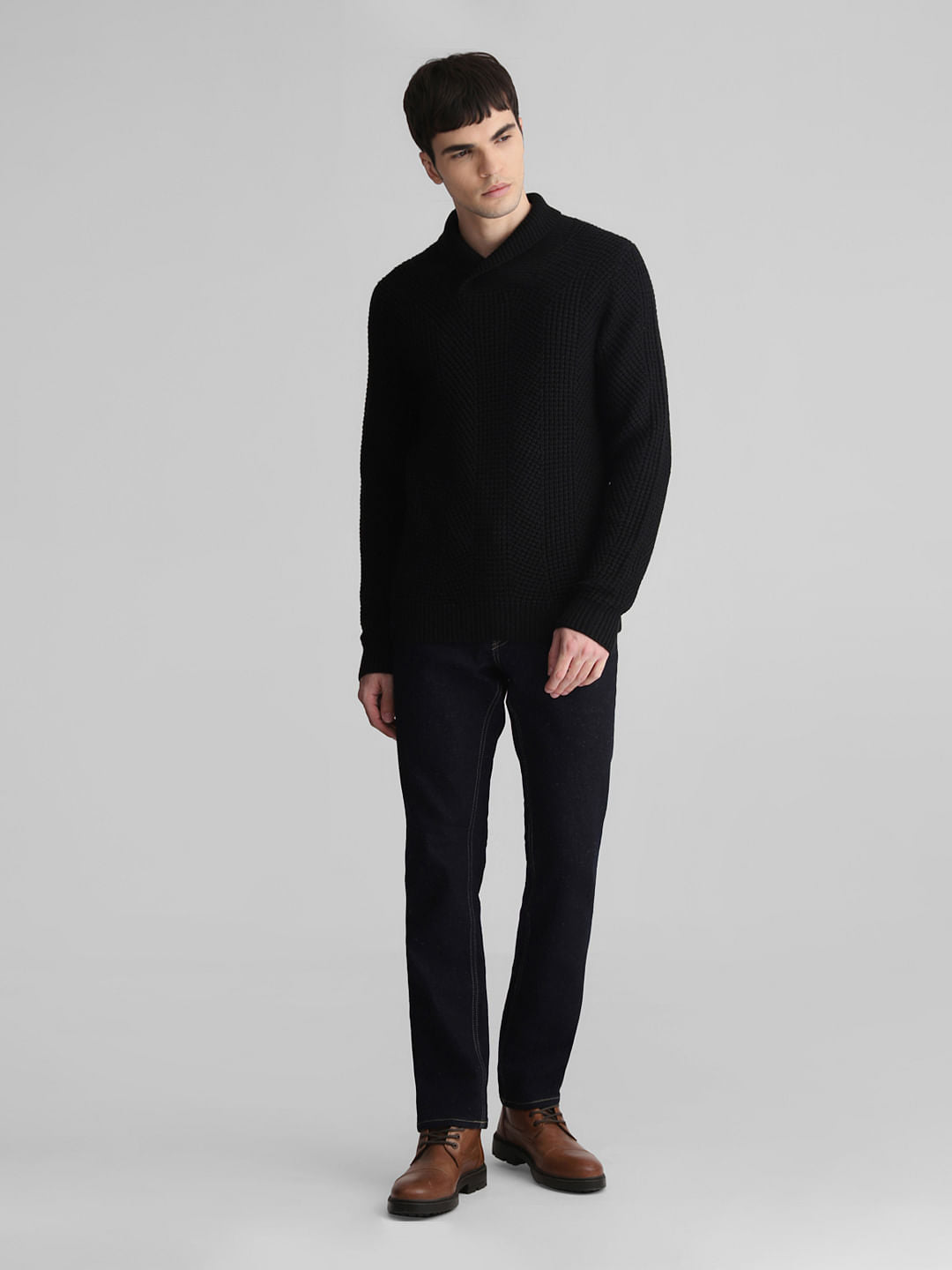 Black Knitted Sweater