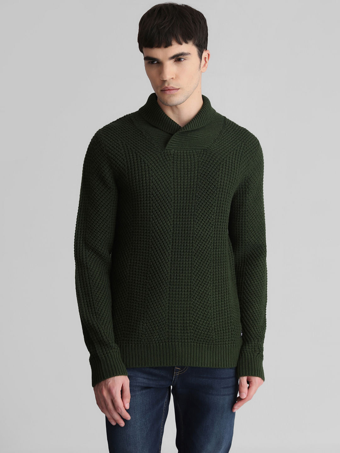 Dark Green Knitted Sweater