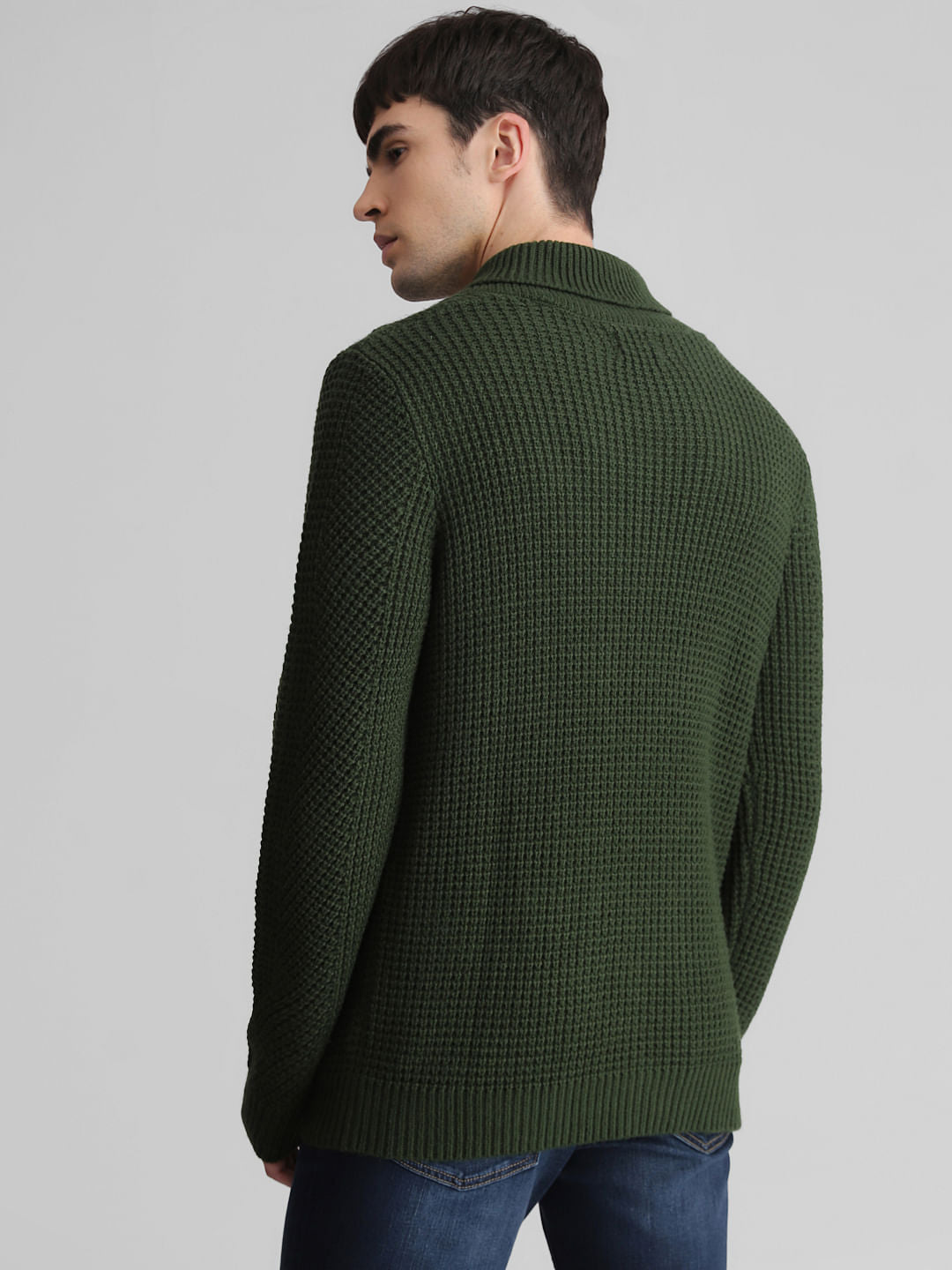 Dark Green Knitted Sweater