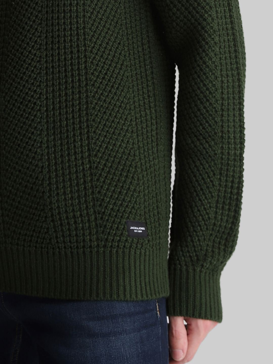 Dark Green Knitted Sweater