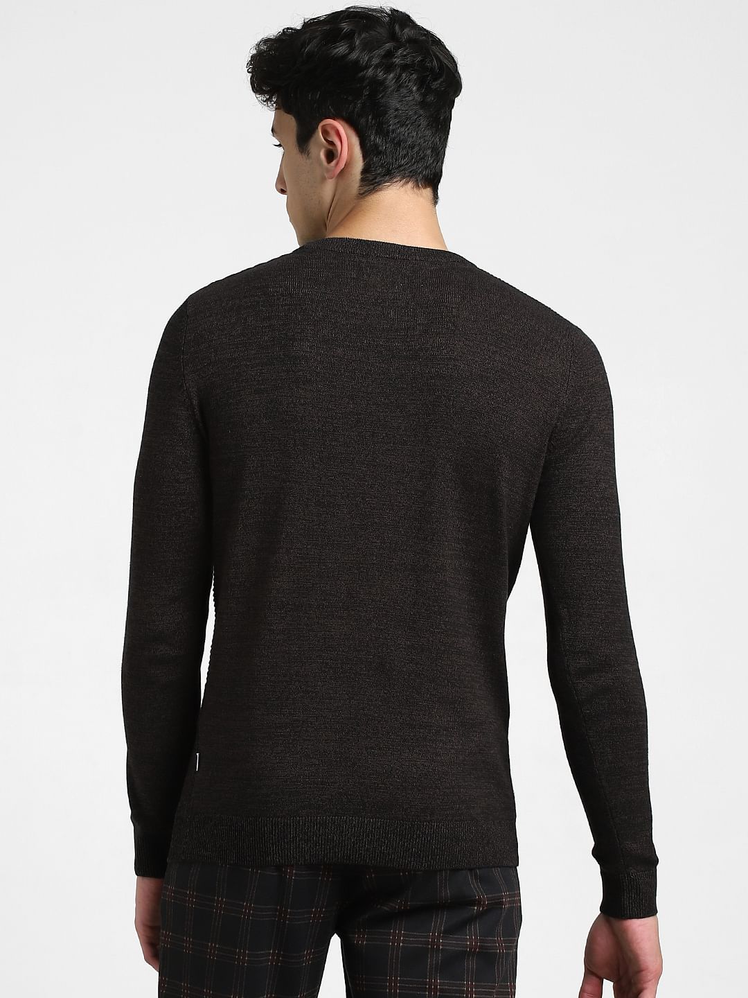 Dark Brown Knitted Sweater