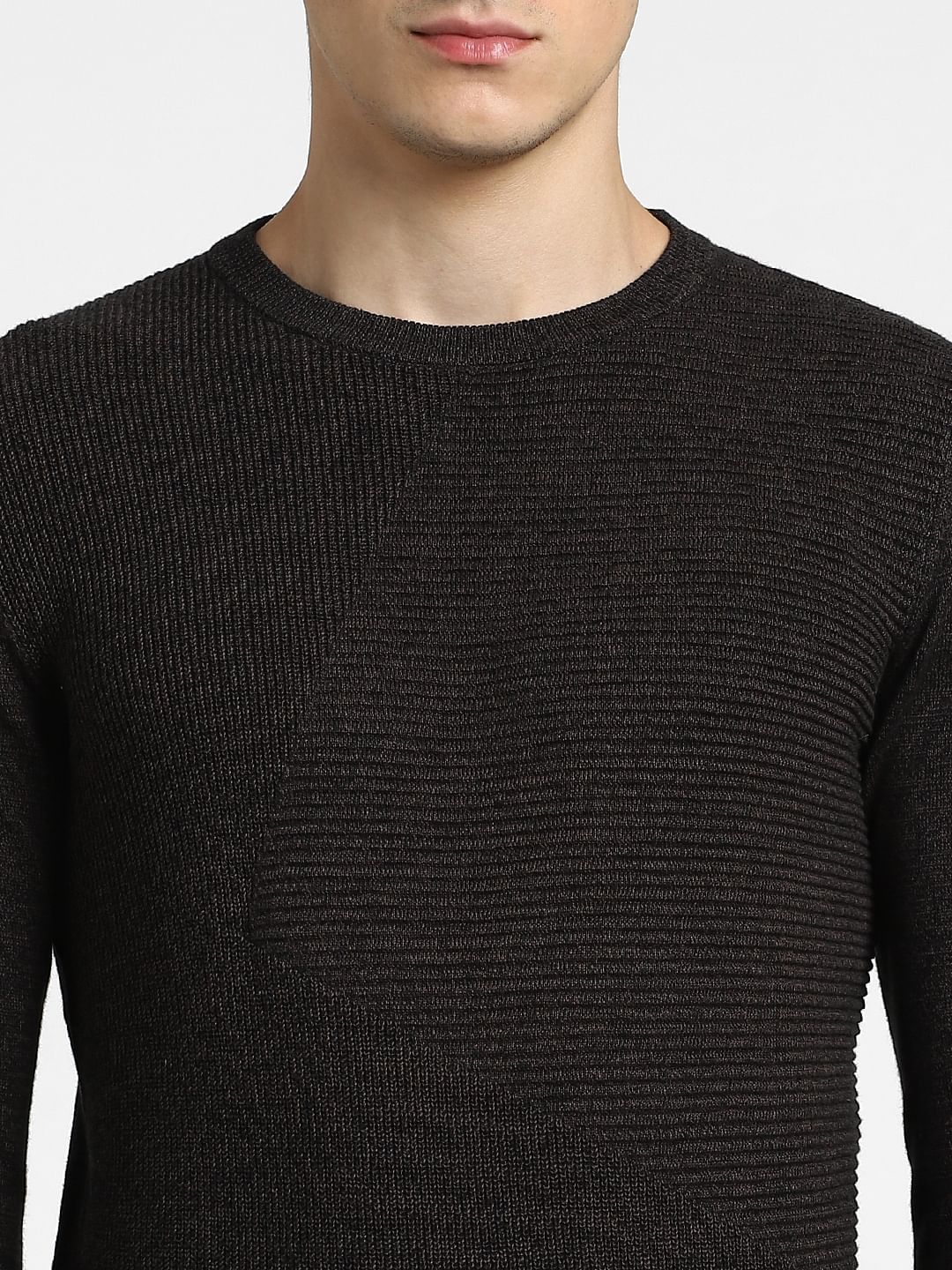 Dark Brown Knitted Sweater