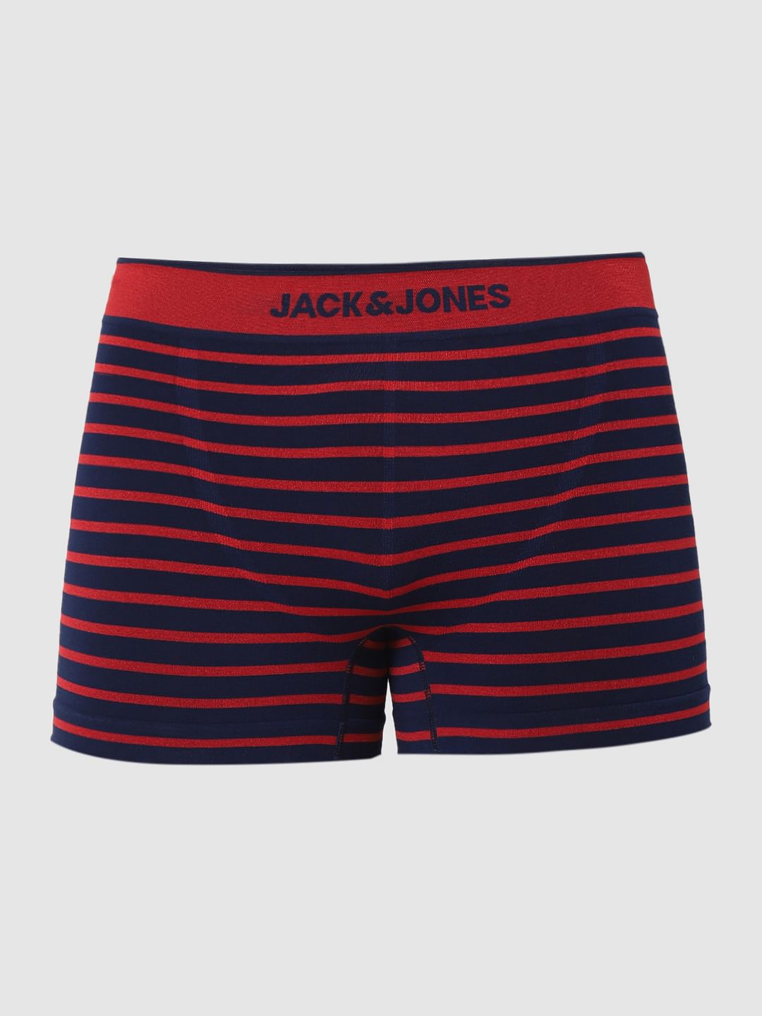Red Striped Seamless Trunks