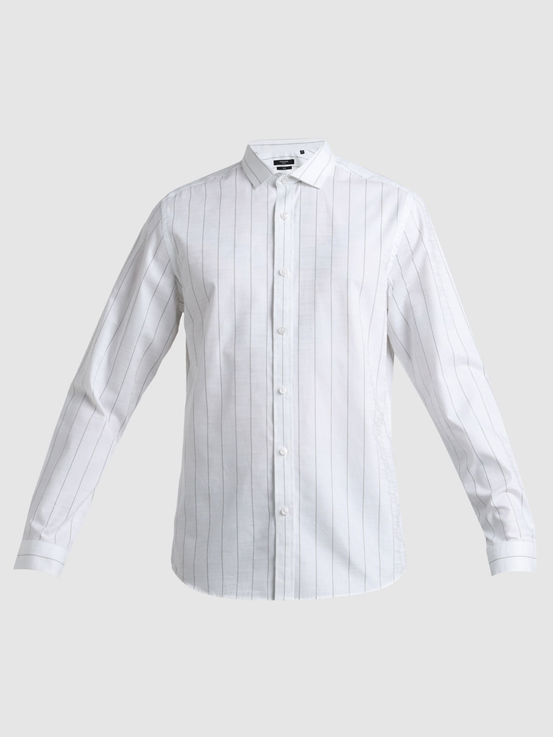 White Striped Dobby Cotton Shirt