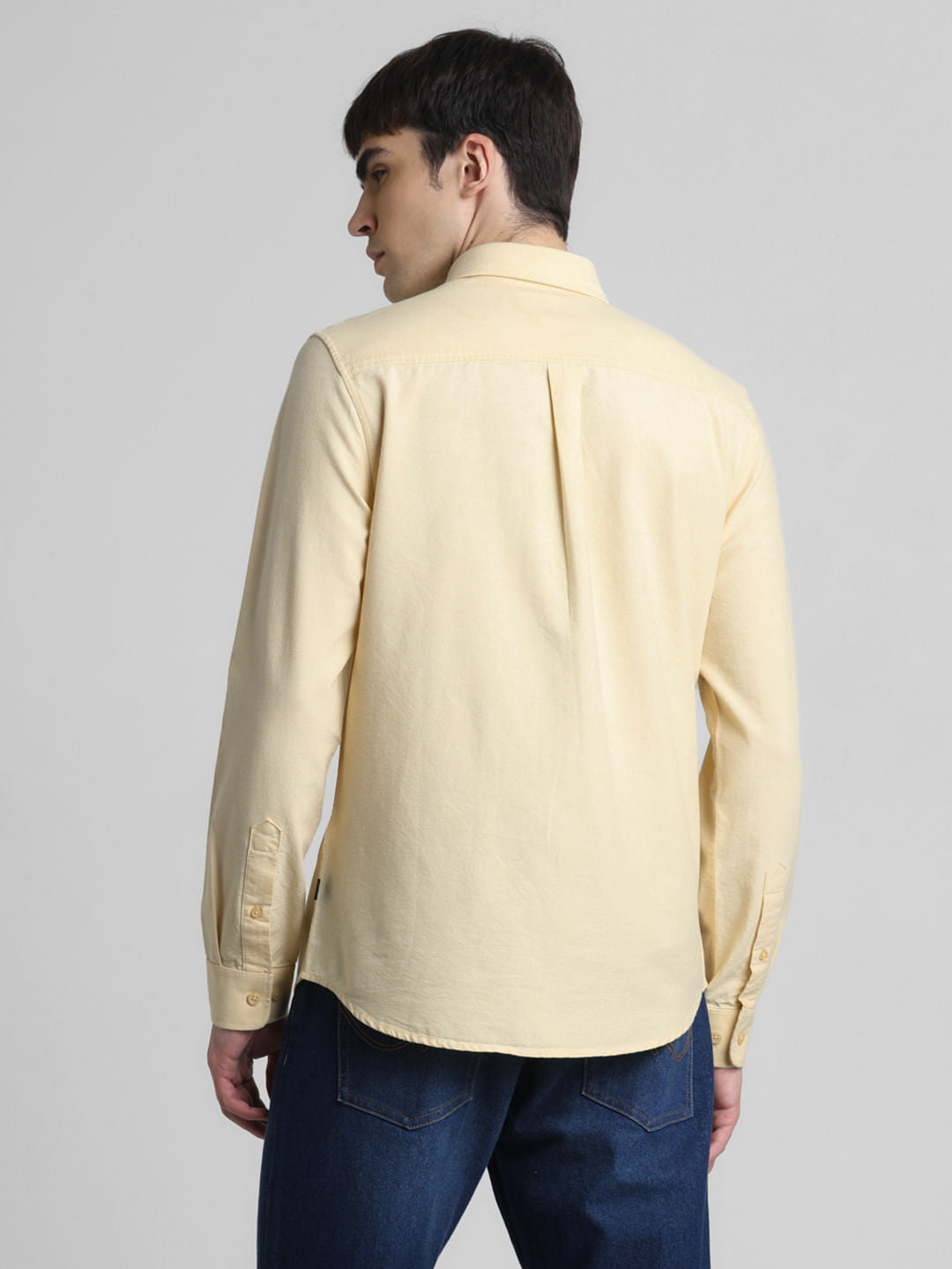 Yellow Oxford Full Sleeves Shirt