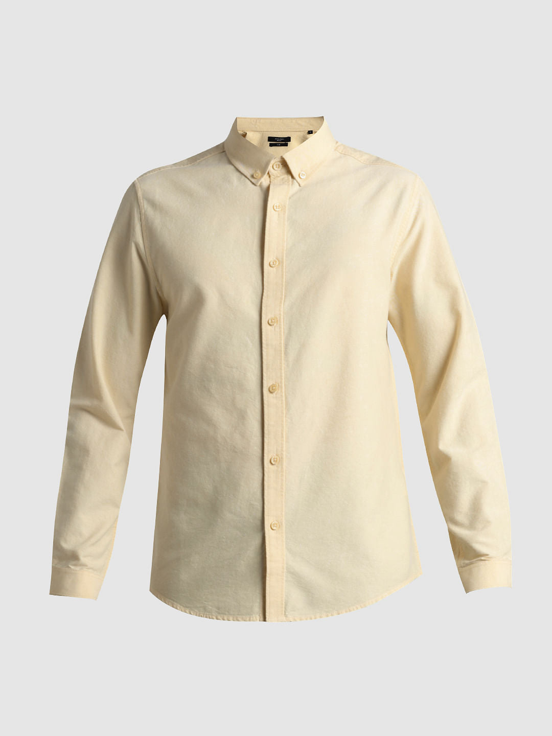 Yellow Oxford Full Sleeves Shirt