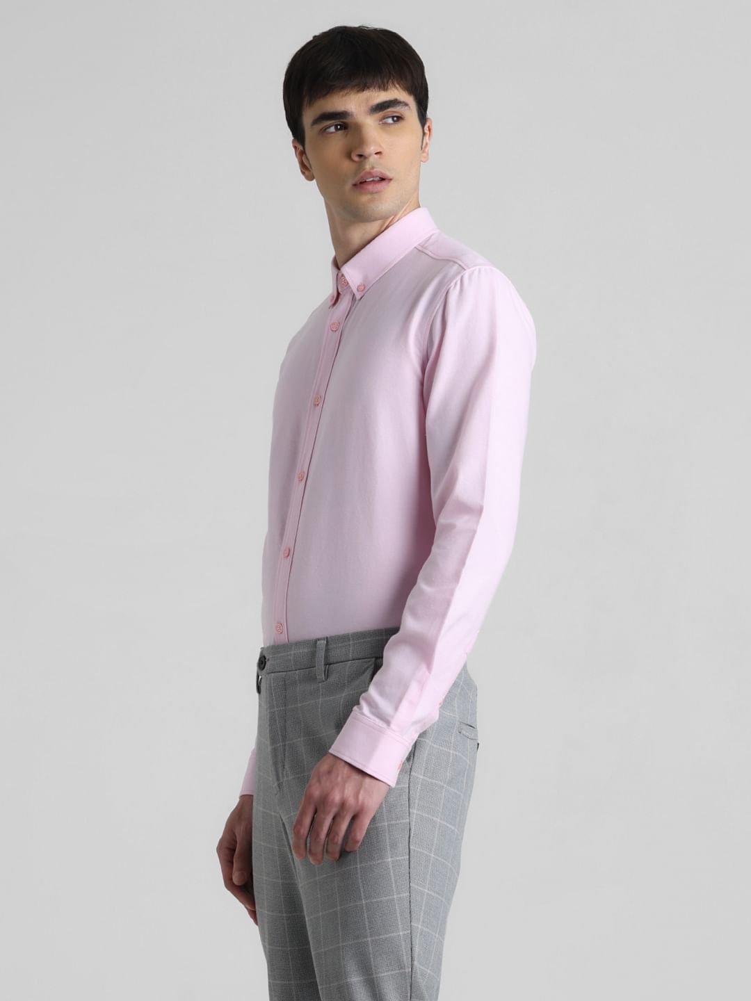 Pink Oxford Full Sleeves Shirt