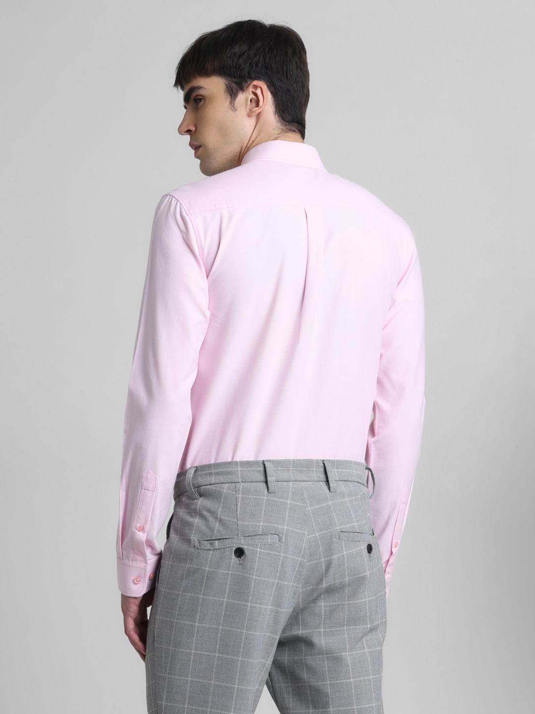 Pink Oxford Full Sleeves Shirt