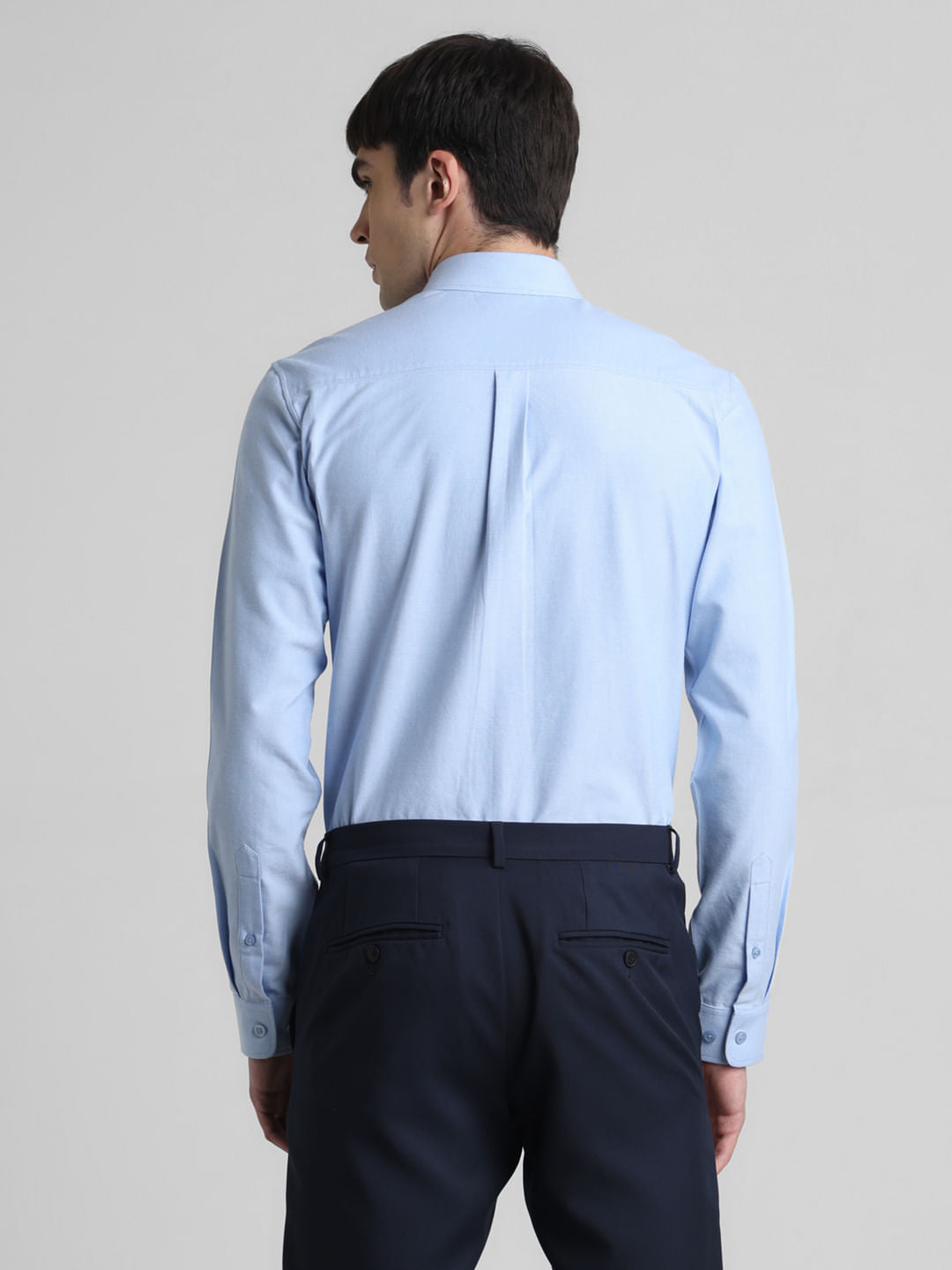 Blue Oxford Full Sleeves Shirt