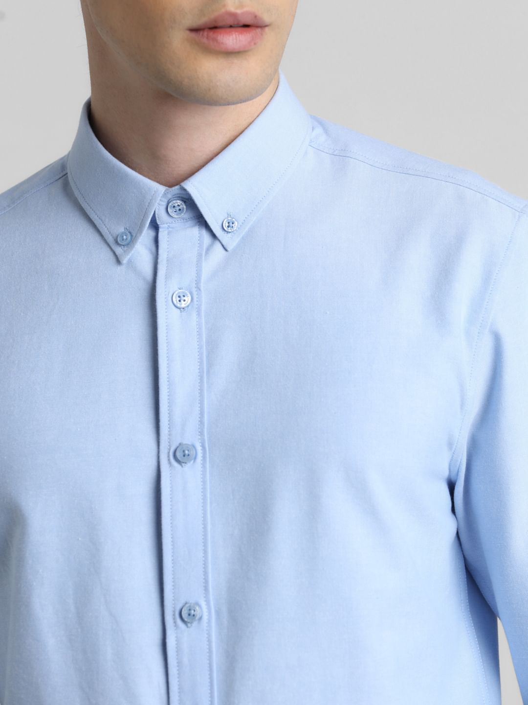 Blue Oxford Full Sleeves Shirt