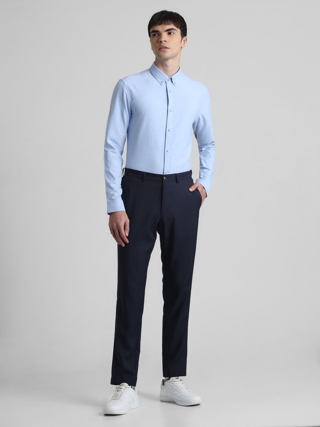 Blue Oxford Full Sleeves Shirt