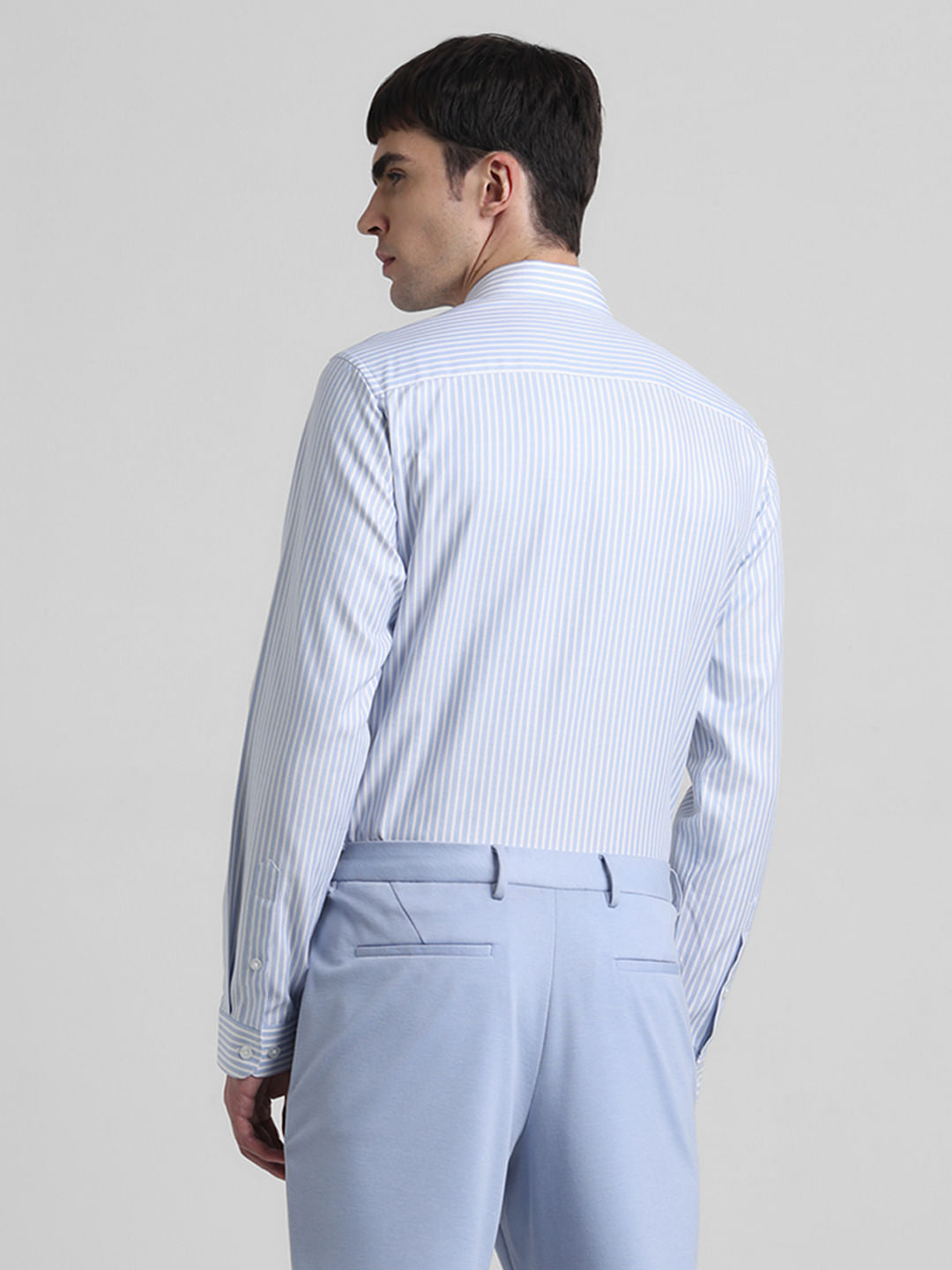 White Striped Full Sleeves Shirt