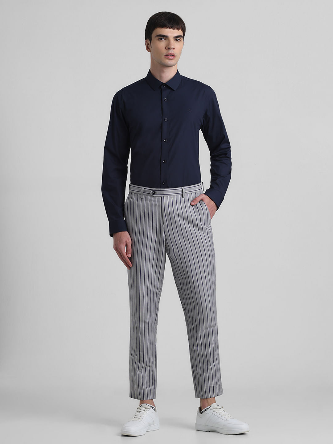 Blue Poplin Full Sleeves Shirt