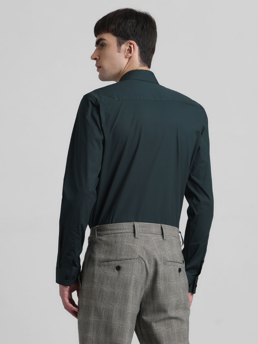 Green Poplin Full Sleeves Shirt