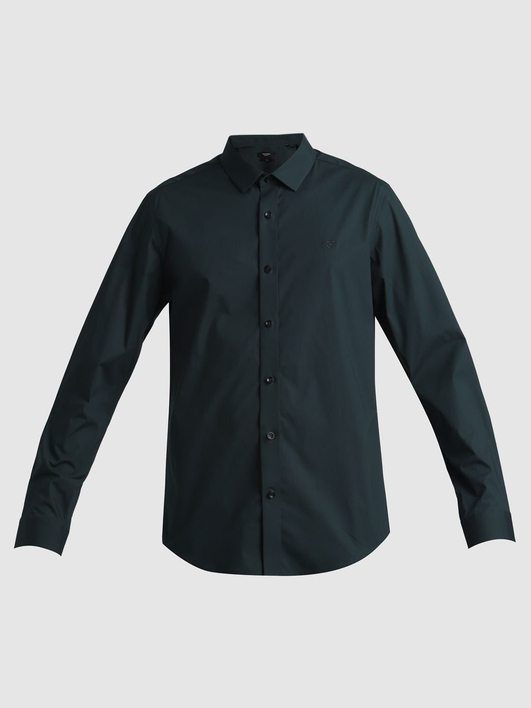 Green Poplin Full Sleeves Shirt