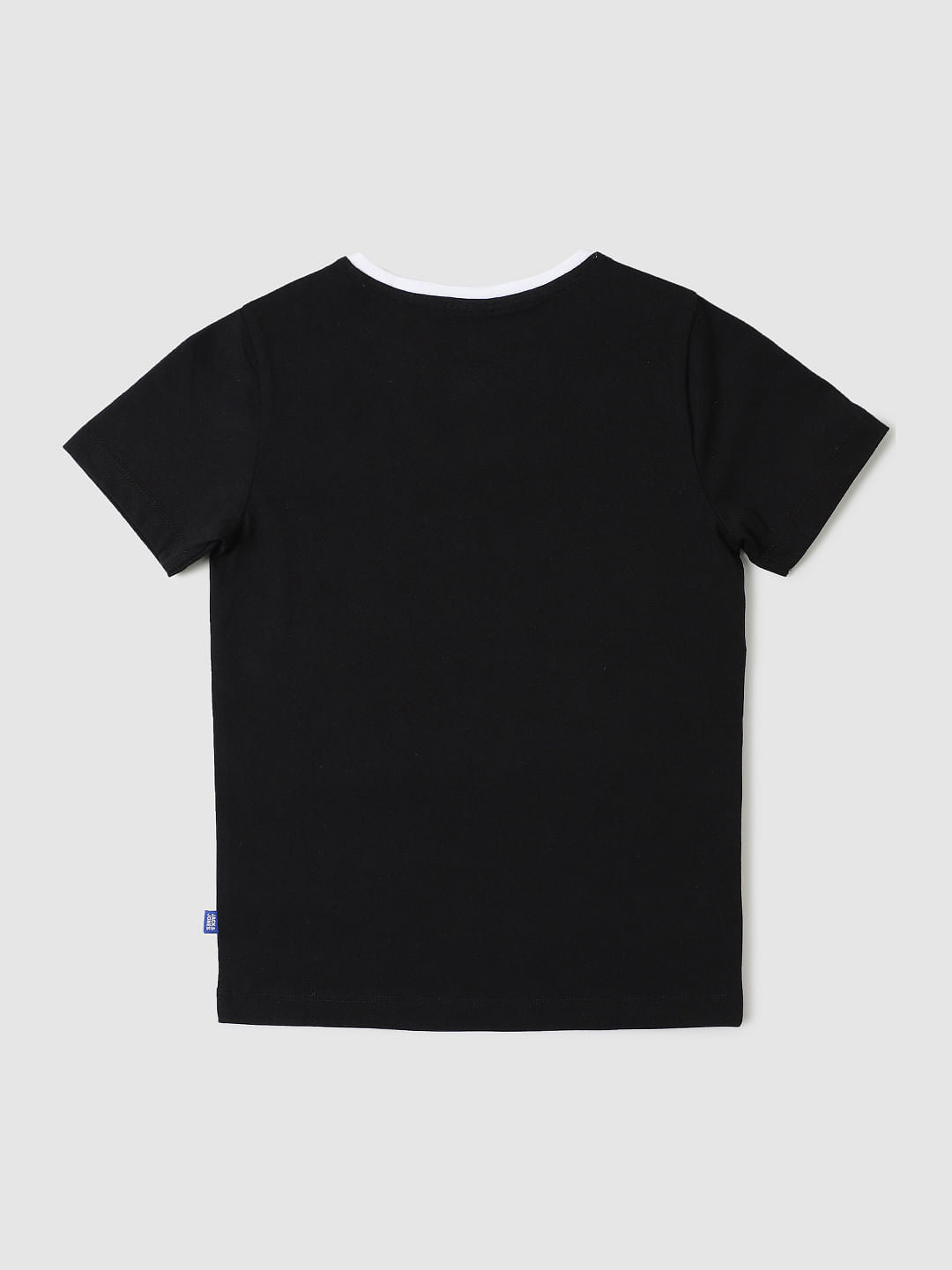 Boys Black Crew Neck T-shirt
