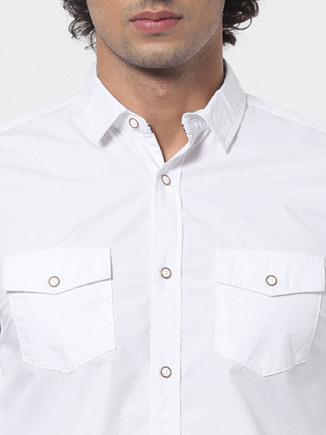 White Full Sleeves Shirt