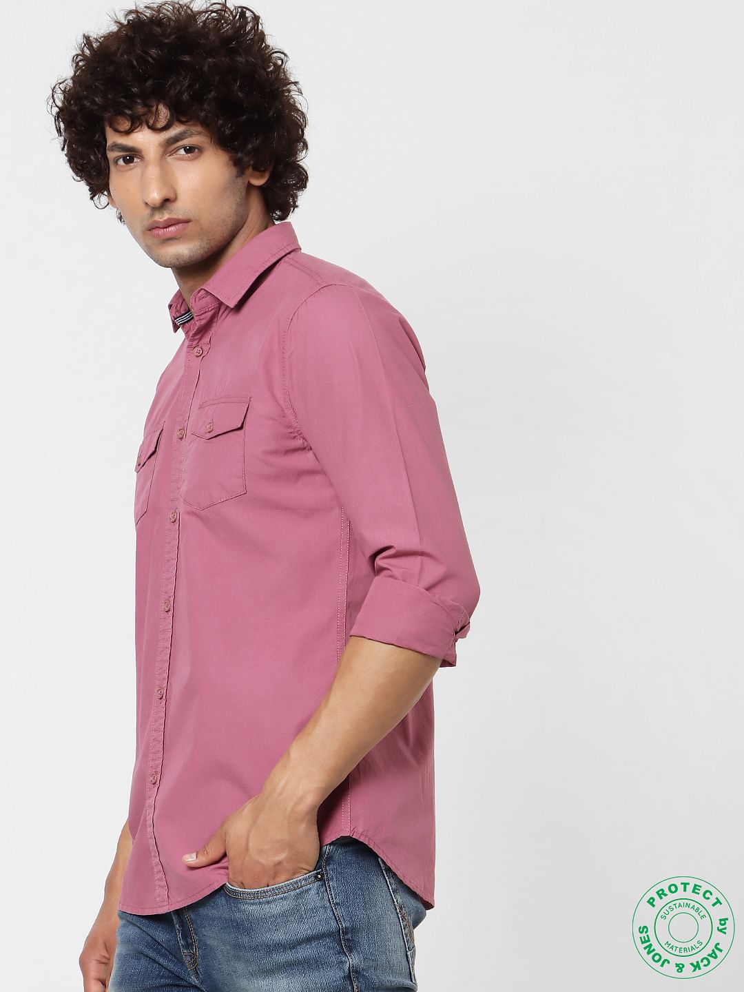 Pink Full Sleeves Shirt