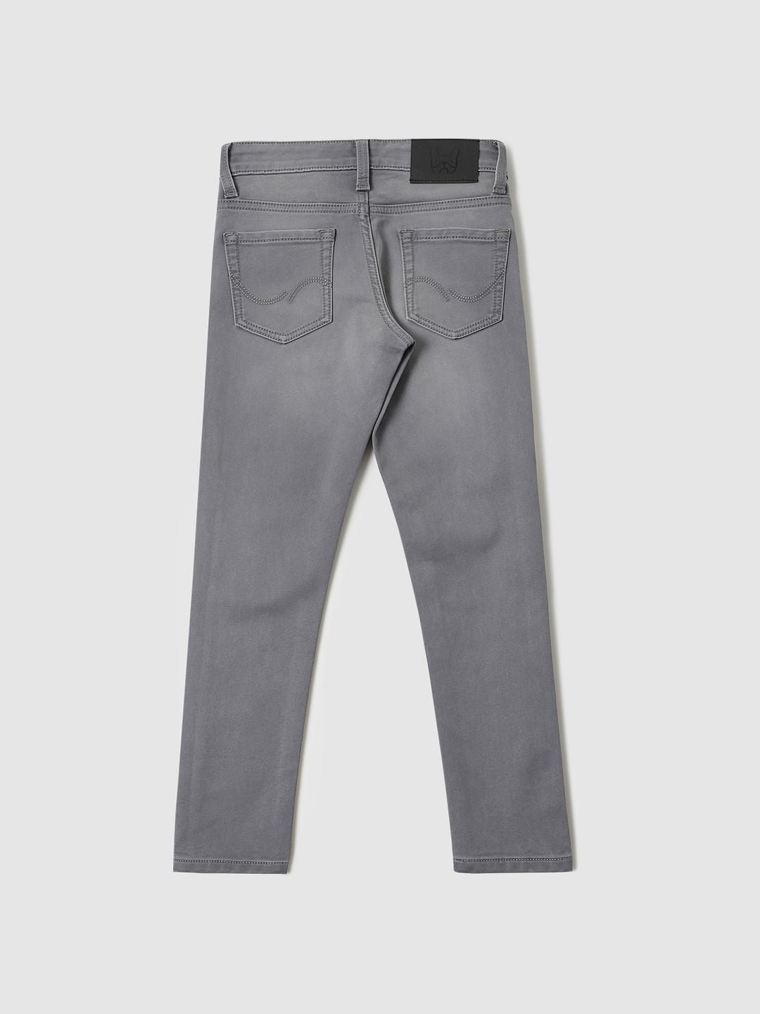 Boys Grey Mid Rise Ben Skinny Fit Jeans