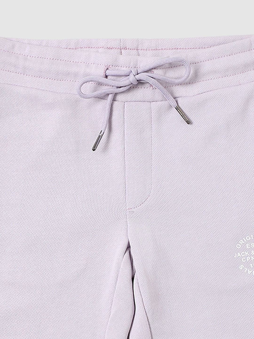 Boys Purple Mid Rise Sweatshorts