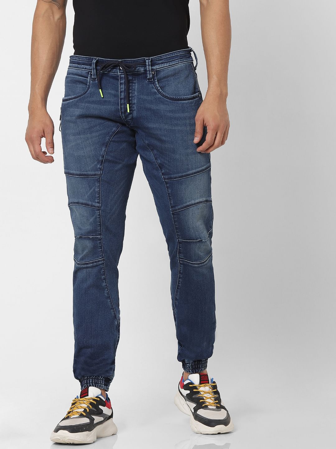 Blue Low Rise Simon Anti Fit Jeans