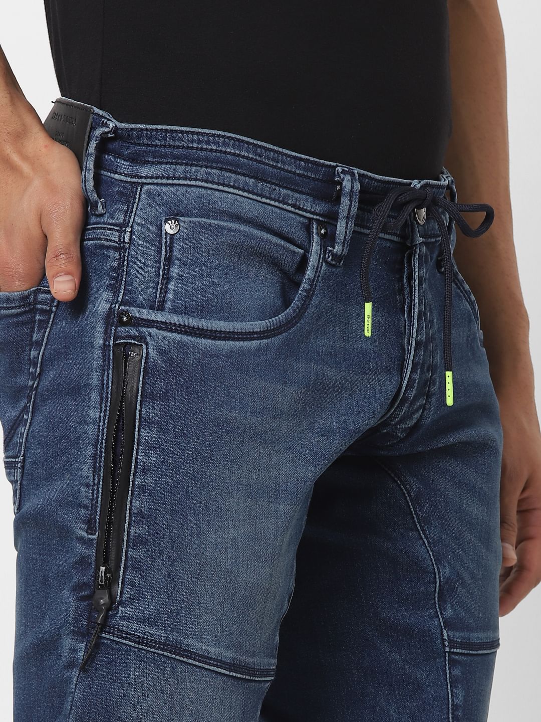 Blue Low Rise Simon Anti Fit Jeans