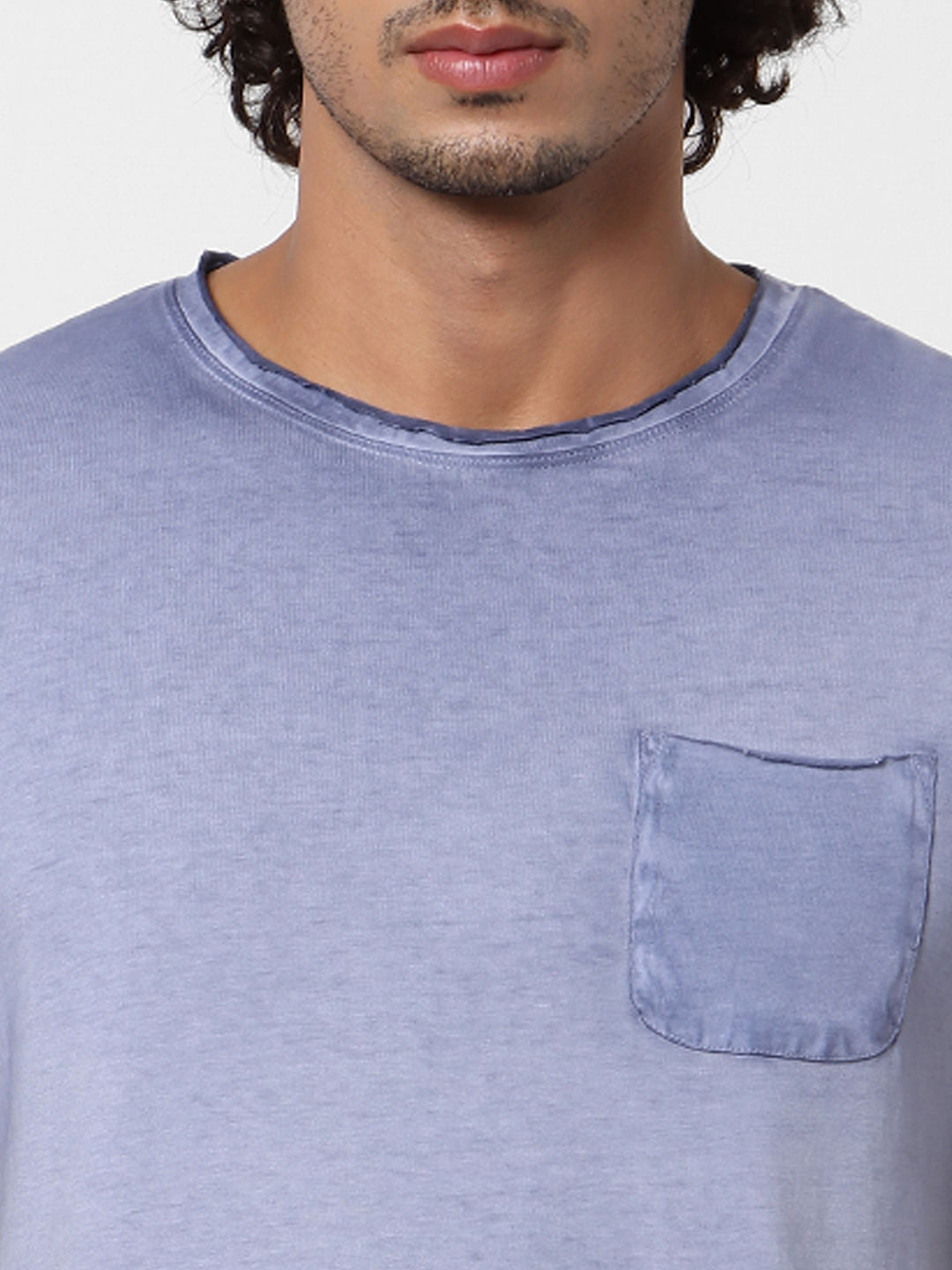 Blue Tie-Dye Crew Neck T-shirt