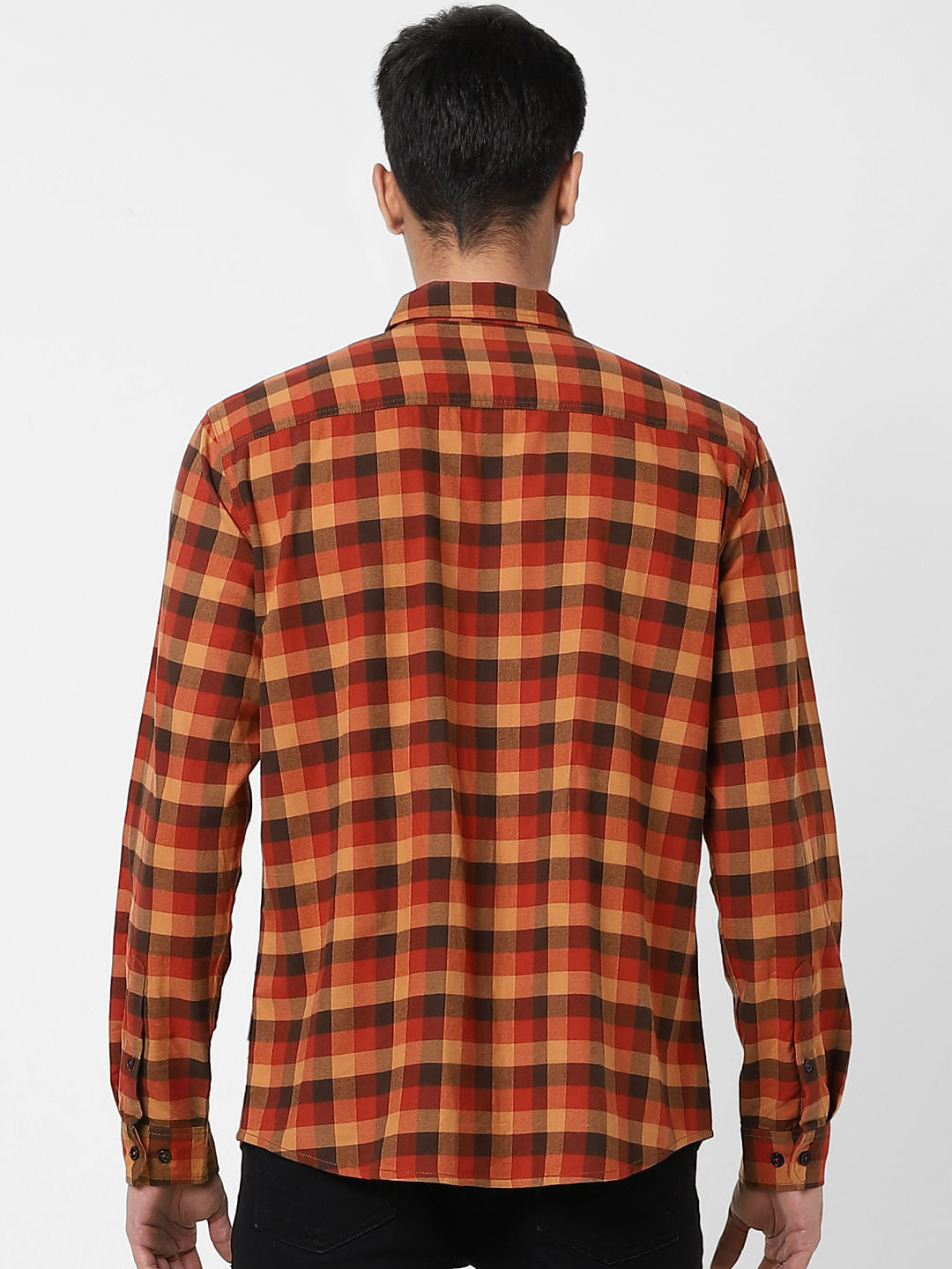 Red Check Full Sleeves Shirt