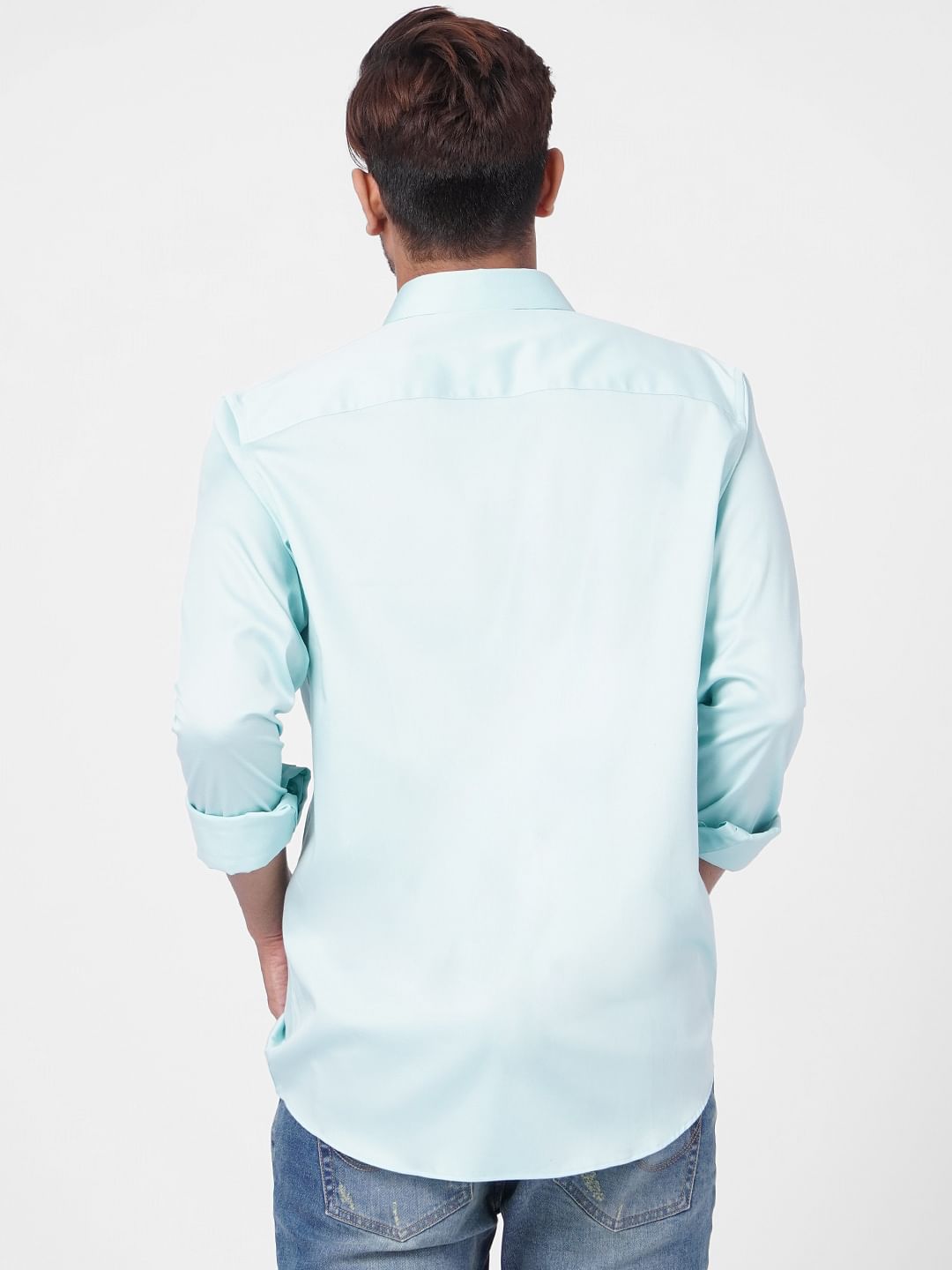 Blue Formal Full Sleeves Shirt