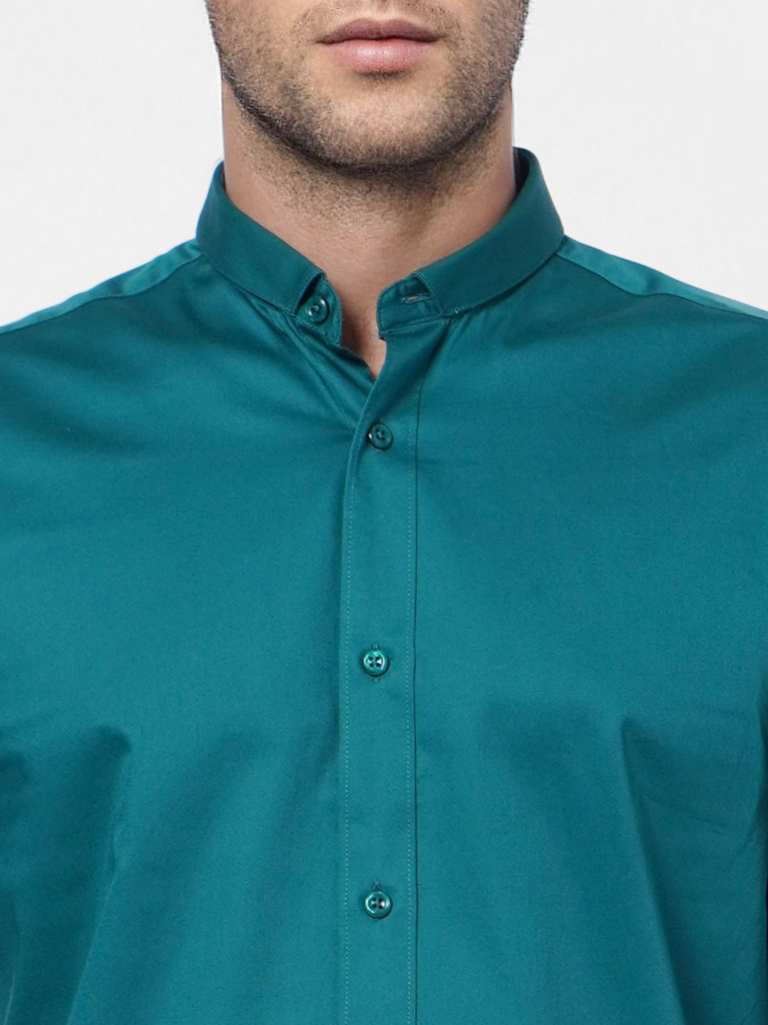 Teal Formal Full Sleeves Shirt