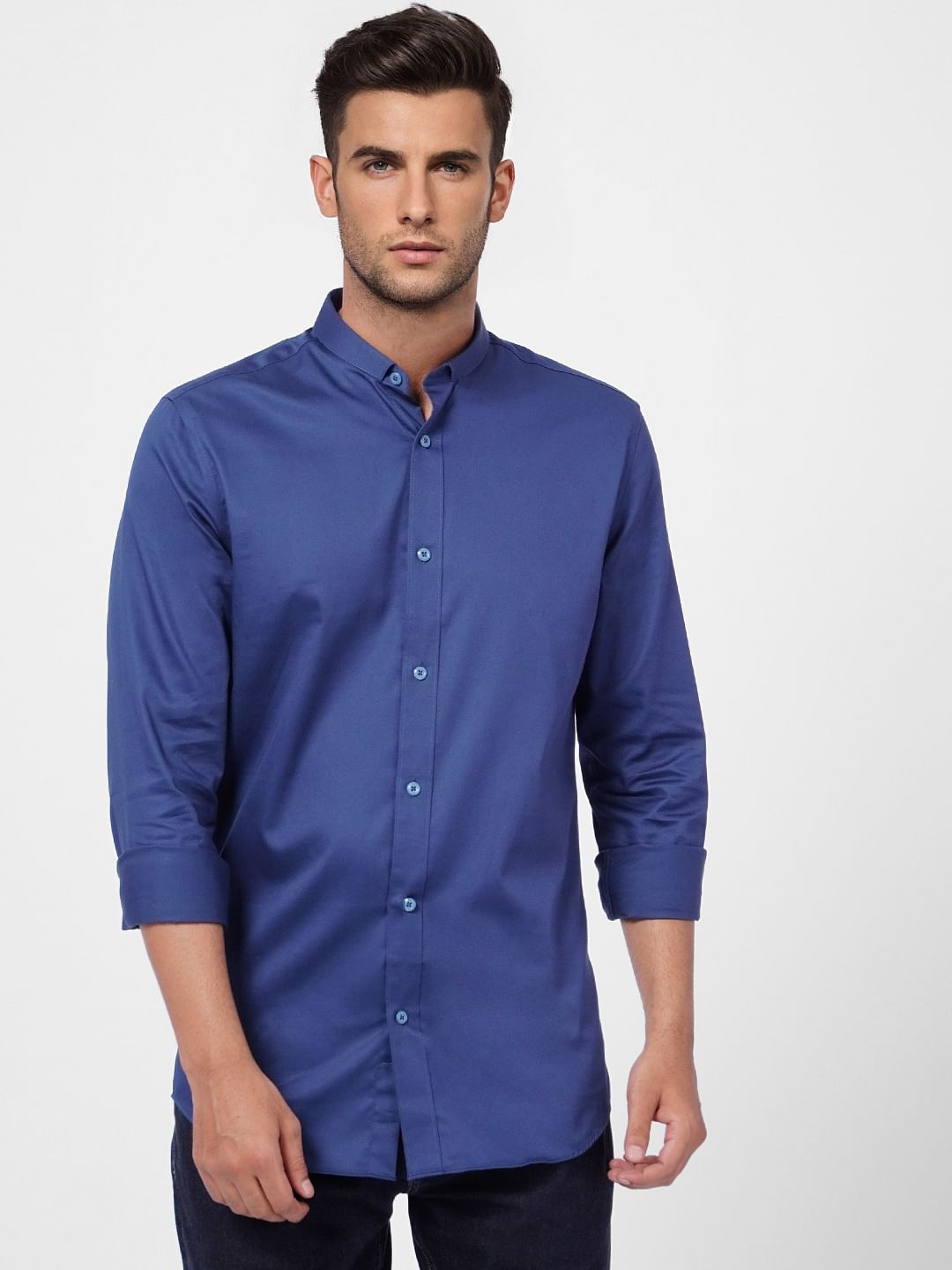 Blue Formal Full Sleeves Shirt