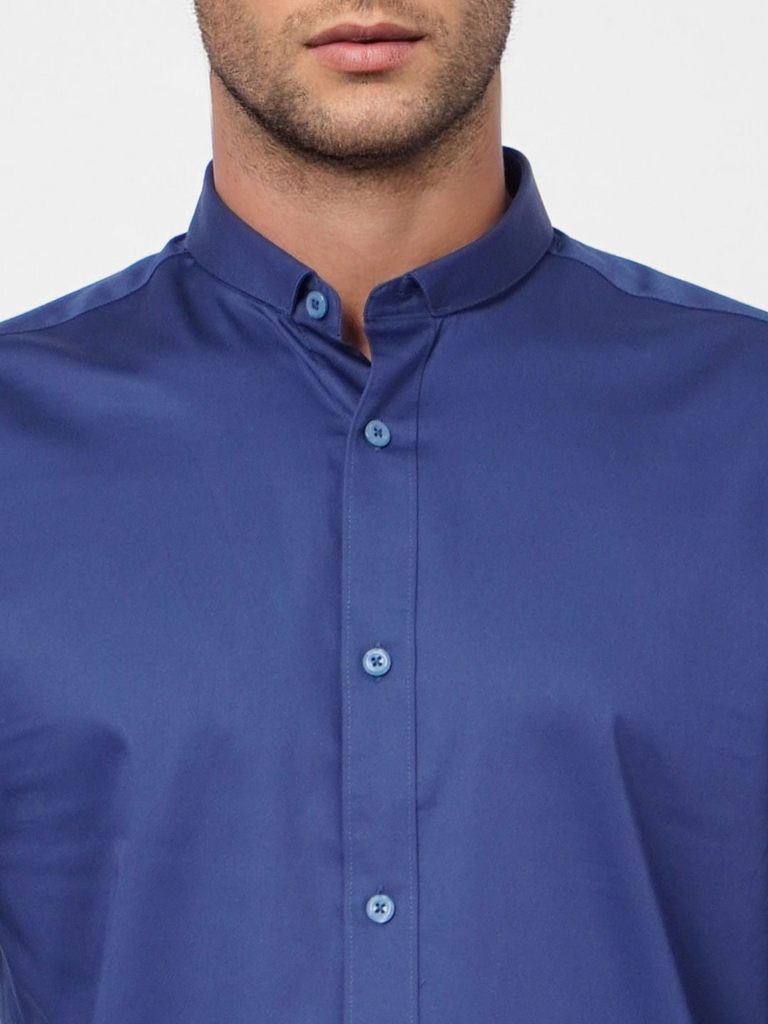 Blue Formal Full Sleeves Shirt