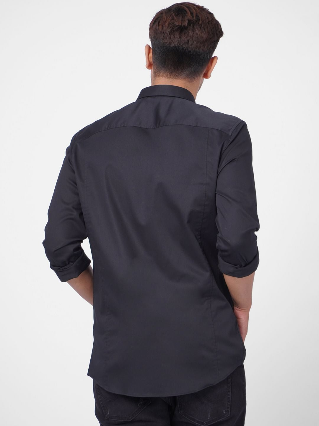 Black Formal Full Sleeves Shirt