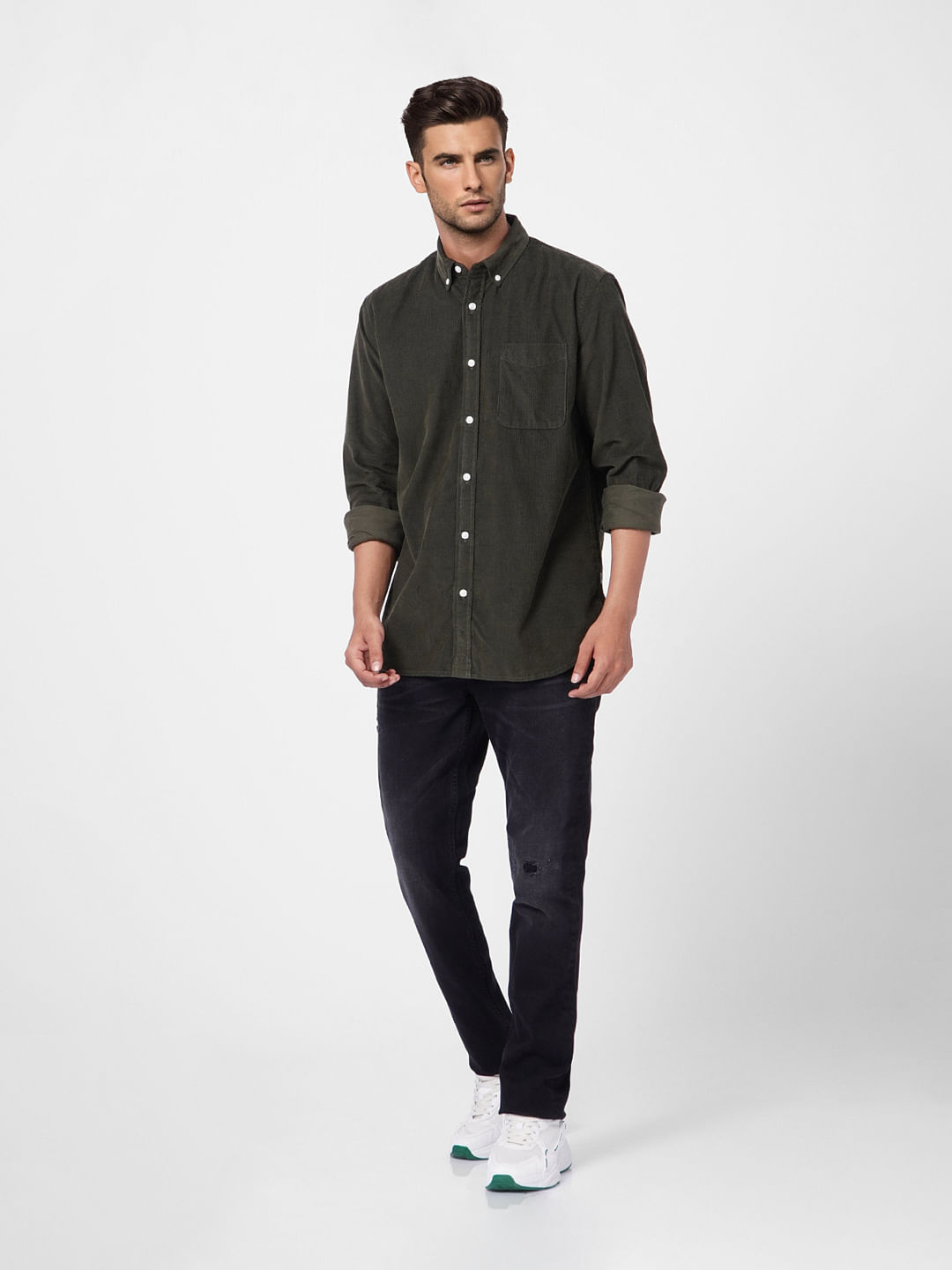 Dark Green Full Sleeves Shirt